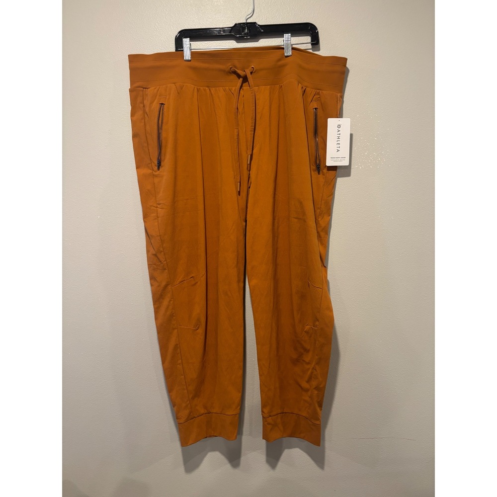 Athleta Trekkie North Jogger Burnt Orange Hiking Pants Women Size 22 NWT 405726